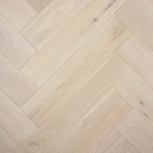 Herringbone Chateau Grey coloured timber flooring